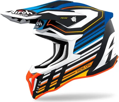 Produktbild von Airoh Strycker Shaded Carbon Motocross Helm Farbe: Blau Matt, Grösse: XXL (63)