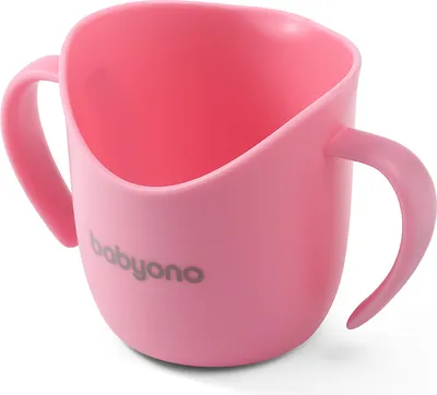 Produktbild von BabyOno Flow Trainingsbecher mit Ohren - rosa