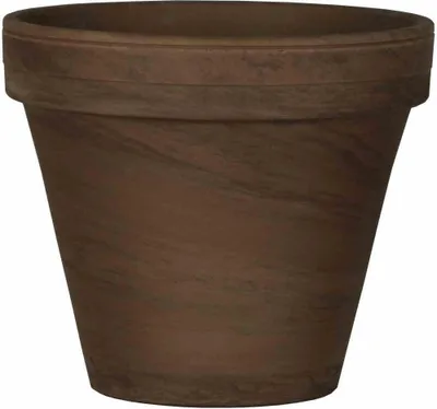Produktbild von SPANG Pflanzkübel, rund, Ø 13x12 cm, aus Ton in braun
