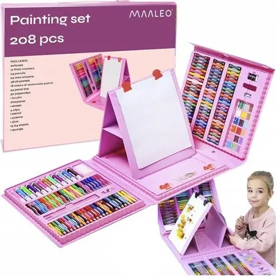 Produktbild von Malset Koffer 207 Einzelteile Mega-Set Künstler Maler Kreative Kunst