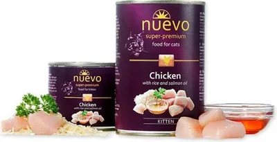 Produktbild von NUEVO - Kätzchenfutter - Huhn mit Reis - 200g