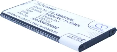 Image de TECHTEK Batterie compatible avec [Samsung] Galaxy Note 4 ( China Mobile ), SM-N9100, SM-N9106W, SM-N9109W, SM-N910F, SM-N910P remplace EB-BN916BBC, p