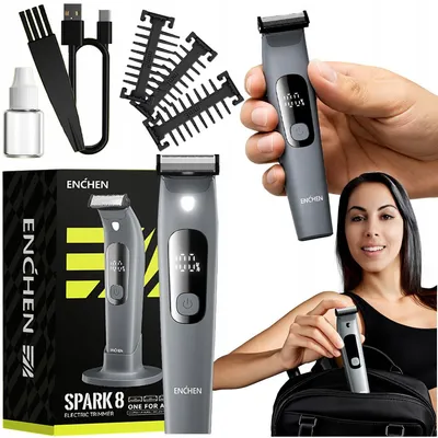 Zdjęcie produktu dla Trymer do brody ciała Enchen Spark 8 Wodoodporna Golarka z Wyświetlaczem