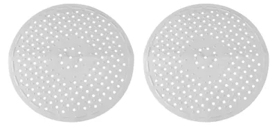 2er-Pack Gummispülbecken-Schutzmatte, Ø 31 cm, weiß