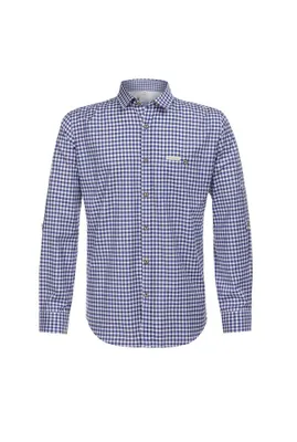 Produktbild von Stockerpoint Campos3 Herren Trachtenhemd, Blau, 5XL