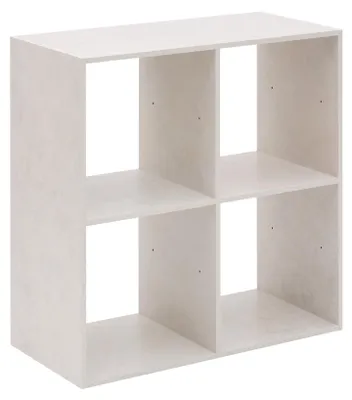 Produktbild von Regal mit 4 Fächern aus Spanplatten in Holzoptik