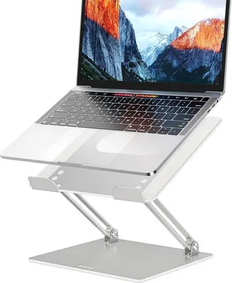 Produktbild von Famanu Laptopständer Aluminium verstellbar für Laptops bis 17,3 Zoll - Silber