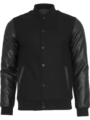 Obrázek produktu pro Bunda Urban Classics Oldschool College Jacket blk/blk - XL