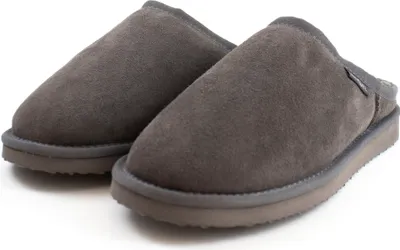 Produktbild von Hausschuhe Lammfell Typ "ISLAND" Pantoffel silbergrau 48