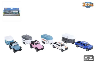 Produktbild von 2-Spiele-Auto mit Pferdeanhänger 16,5 cm