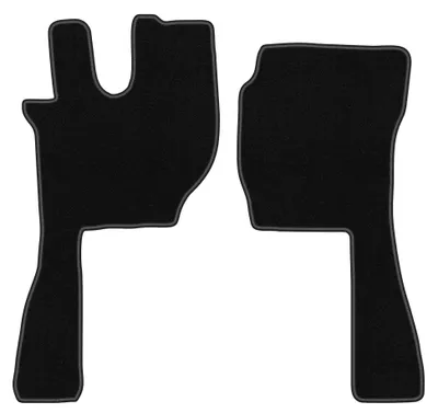 Imagen del producto de Alfombrillas delanteras de moqueta para Volvo FH16- 4 generacja 2012- (automático) – 2 piezas, negras, a medida – Wielganizator BASIC