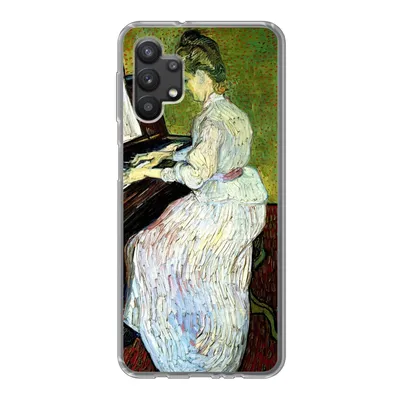 Produktbild von MuchoWow® Handyhülle Schutzhülle Hülle für Samsung Galaxy A32 5G Marguerite Gachet am Klavier - Vincent van Gogh Silikon Softcase Handy Hülle - Softcase
