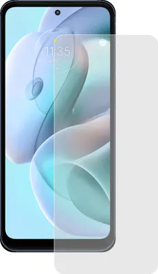 A screen protector is placed over a smartphone screen.