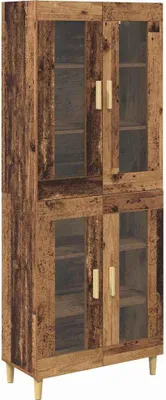 Image de Haut Armoire Bois Ancien 69,5 x 34 x 180 cm Bois d'ingénierie