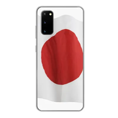 Produktbild von MuchoWow® Handyhülle Schutzhülle Hülle für Samsung Galaxy S20 Die Flagge von Japan auf weißem Hintergrund Silikon Softcase Handy Hülle - Bild