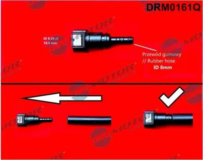 Obrázek produktu pro szybkozłączka prosta na kominek 9,89/10 mm z o-ringiem