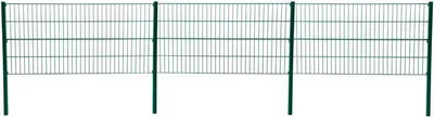 Produktbild von Doppelstabmattenzaun Gitterzaun Drahtgitter 80 cm RAL 6005 Gartenzaun Stabmatten