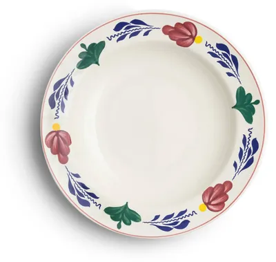 Produktbild von Boerenbont tiefer Teller Set - 24 cm - 6 Stück - klassisches Geschirr Design