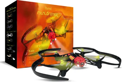 Produktbild von Parrot Airborne Night Blaze, 4 Rotoren, 640 x 480 Pixel, 20 m, Schwarz, Rot, Gelb