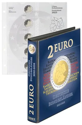 Produktbild von Vordruckalbum 2 Euro-Gedenkmünzen Serie Deutsche Bundesländer 2023-2038