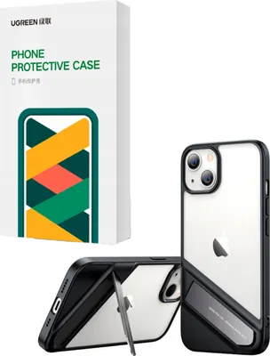 Produktbild von Ugreen 90152 Fusion Kickstand-Hlle, fr iPhone 13, schwarz
