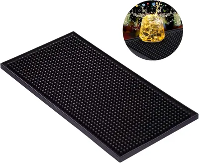Immagine prodotto di Tappetino in gomma, 30 x 15 cm, antiscivolo, impermeabile, ideale per cucina e bar