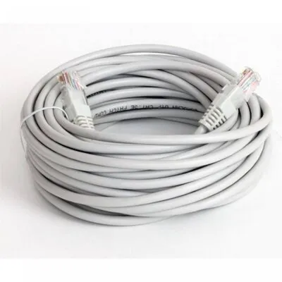 Produktbild von EuroLan Cat6 RJ45 Gigabit Ethernet Netzwerkkabel Patchkabel 20m, grau für LAN