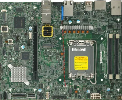 Immagine prodotto di Supermicro Mainboard X14SAV-TLN4F Flex-ATX Sockel 1851 Single - Mainboard - Intel Sockel 1851 (Core Ultra 100&200)