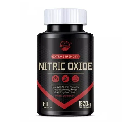 Image de Stimulant d'oxyde nitrique, améliore la circulation sanguine, les performances et la récupération, 60 capsules