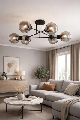Produktbild von Euro-Lamp Deckenleuchte Edi 6, Chrom, 6 x 60W, Hersteller