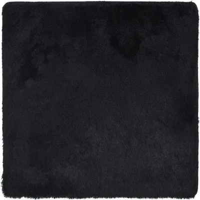 Produktbild von Teppich Shaggy Hochflor NAVARRA Schwarz 200x200 cm Polyester