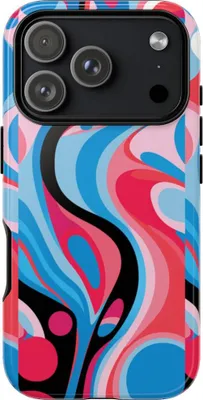 Produktbild von Abstraktes, farbenfrohes Wellenmuster – Hülle Kompatibel mit iPhone 17 Pro