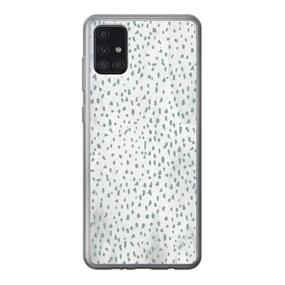 Produktbild von MuchoWow® Handyhülle Schutzhülle Hülle für Samsung Galaxy A52 5G Polka dots - Marmor - Weiß Silikon Softcase Handy Hülle - Umschlag