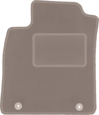 Produktbild von Fahrerfußmatte Velours beige passend für Opel Vectra C (2002-2008, Fließheck, Schrägheck, Limousine) – mit Befestigungen – passgenau