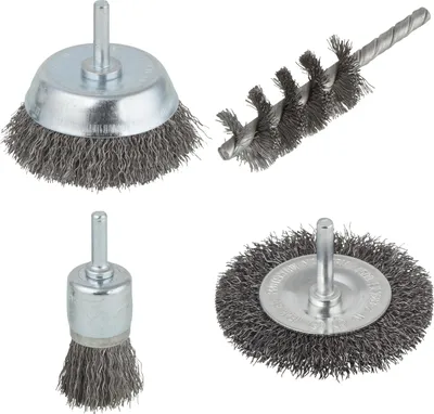 Image de Lot De 4 Brosses Pour Perceuse Pour Multimatière, Diam.25 Et 75 Mm