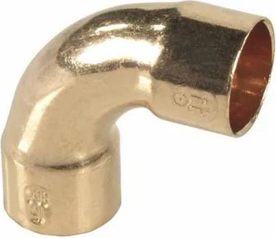 Produktbild von Kupferbogen 22 mm, 90 Grad, Muffe/Muffe