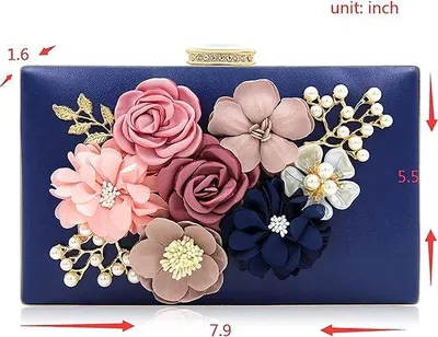 Produktbild von Elegante Frauen-Nacht-Tasche mit Blumenmuster