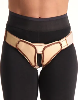 Produktbild von Orliman Doppelseitige Leistenbruch Gürtel - XL - Universell - Beige