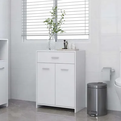 Obrázek produktu pro The Living Store Koupelnová skříňka White 60x33x80 cm Materiál na bázi dřeva