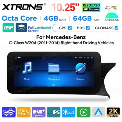 Image de Autoradio Android Xtrons QAMS1445M12C45R pour Mercedes-Benz Classe C (W204)
