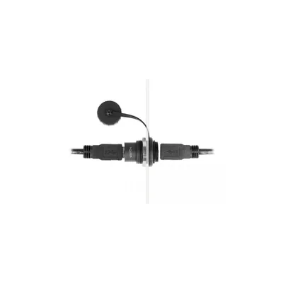 Obrázek produktu pro DELOCK USB-A 5 Gbps Einbaubuchse mit Verschlusskappe IP67
