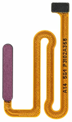 Zdjęcie produktu dla Clappio, czytnik linii papilarnych z elastycznym kablem do telefonu Galaxy A14 5G, kolor fioletowy