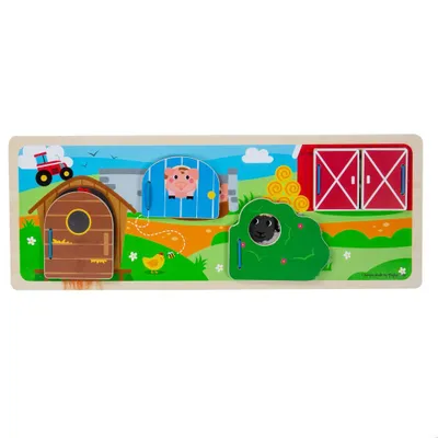 Zdjęcie produktu dla Puzzle sensoryczne farma Bigjigs Toys