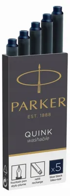 Produktbild von Parker Quink Tintenpatronen Schwarz 5 Stück
