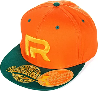 Produktbild von Red Bridge Uni R-Logo Snapback Cap Signature Bestickt Orange-Grün One Size