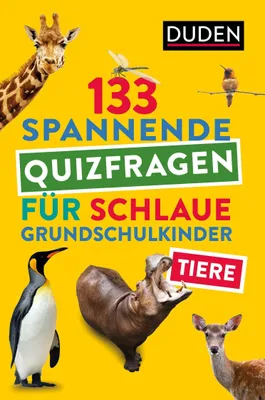 Produktbild von Tiere - 133 spannende Quizfragen für schlaue Grundschulkinder