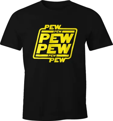 Produktbild von Herren T-Shirt Pew Pew Pew Fun-Shirt Moonworks®  L