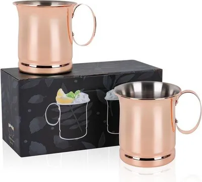 Produktbild von Famanu Cocktailbecher aus Edelstahl - 400 ml, rosa