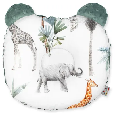 Produktbild von Kopfstützkissen Safari - 30 cm x 25 cm - Grun | by SEVIRA KIDS
