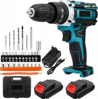 Produktbild von Akku-Bohrmaschine 21,6 V, 2X 2,0 Ah Batterien, Led + Transportkoffer